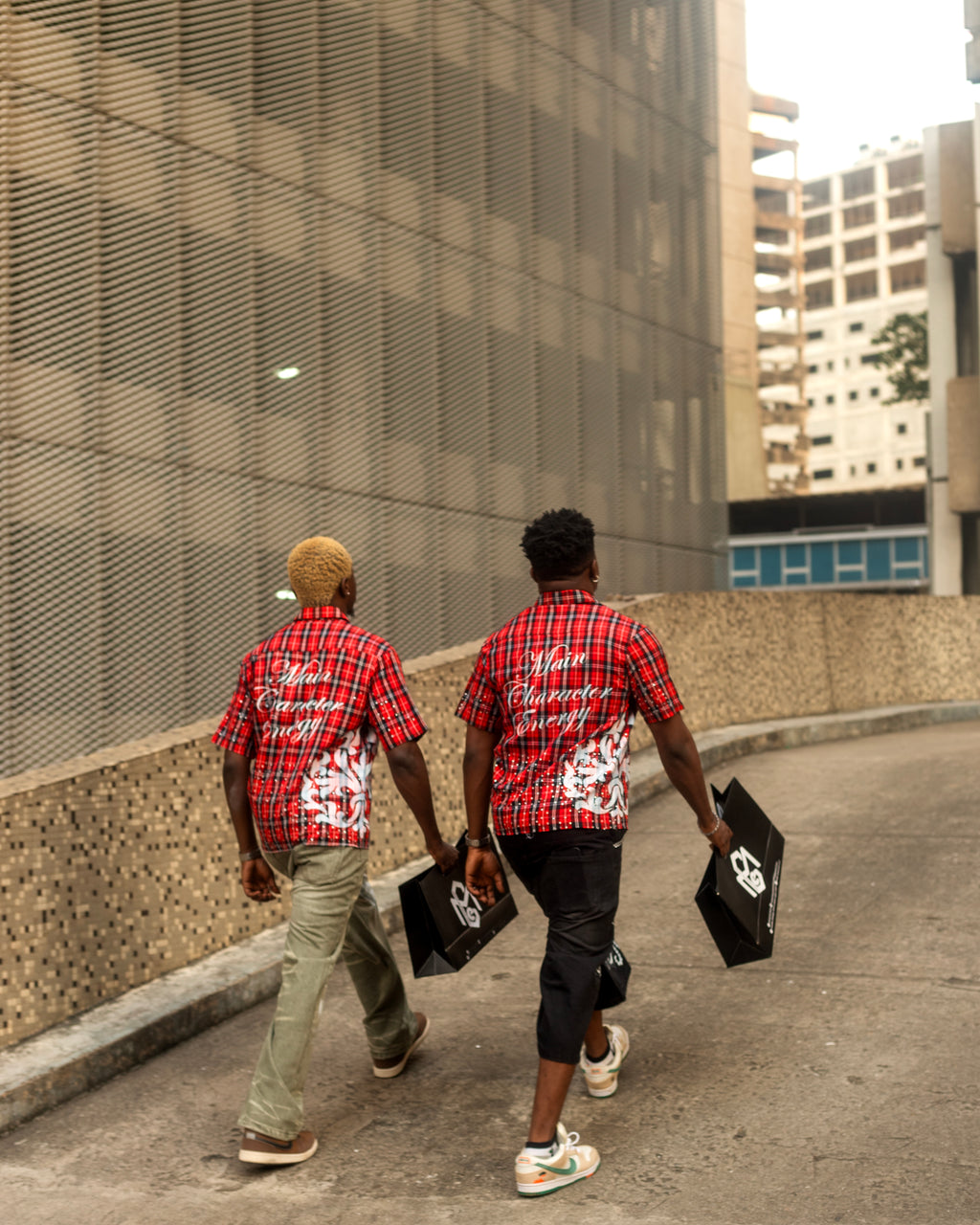 Crystal Flair checkered shirt by MCE back view