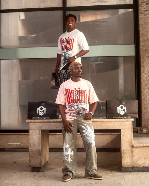 Model wearing M-TEES polo shirt by Main Character Energy